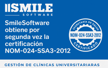 SmileSoftware obtiene por segunda vez la certificación NOM-024-SSA3-2012 de la Secretaría de Salud